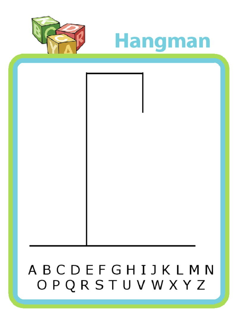 Free Hangman Word Game Worksheets within Free Printable Hangman Game