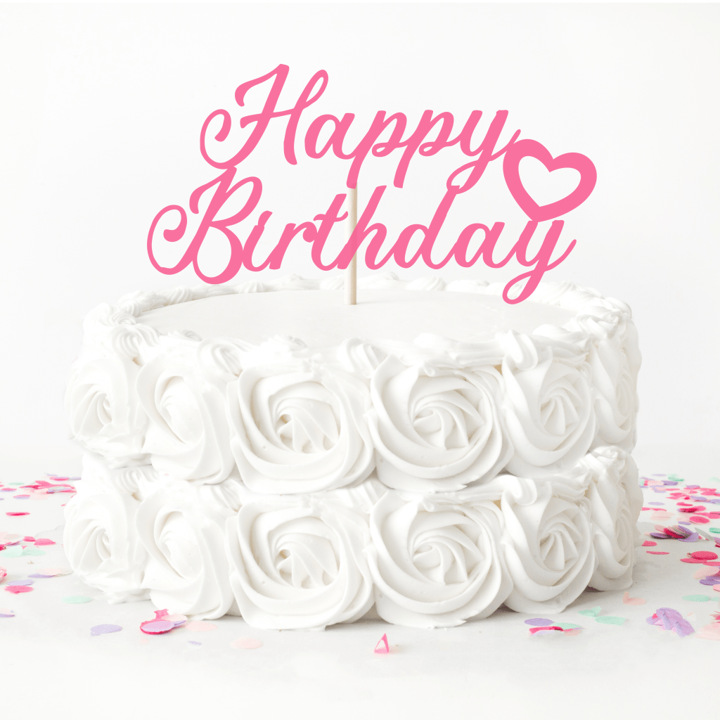Free Happy Birthday Cake Topper - Crafting With Brenna intended for Free Printable Happy Birthday Cake Topper