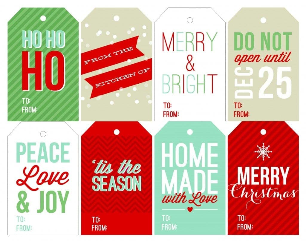 Free Holiday Printable Gift Tags inside Free Printable Holiday Gift Labels