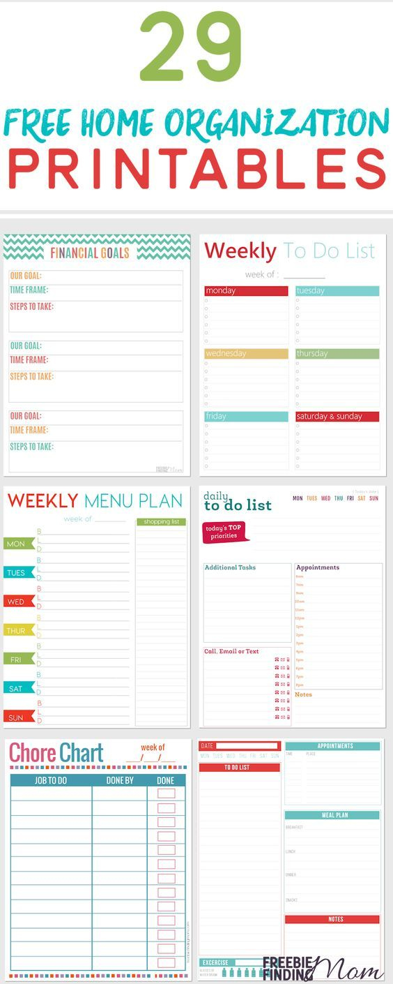 Free Home Organization Printables For A More Organized Life inside Free Printable Forms for Organizing