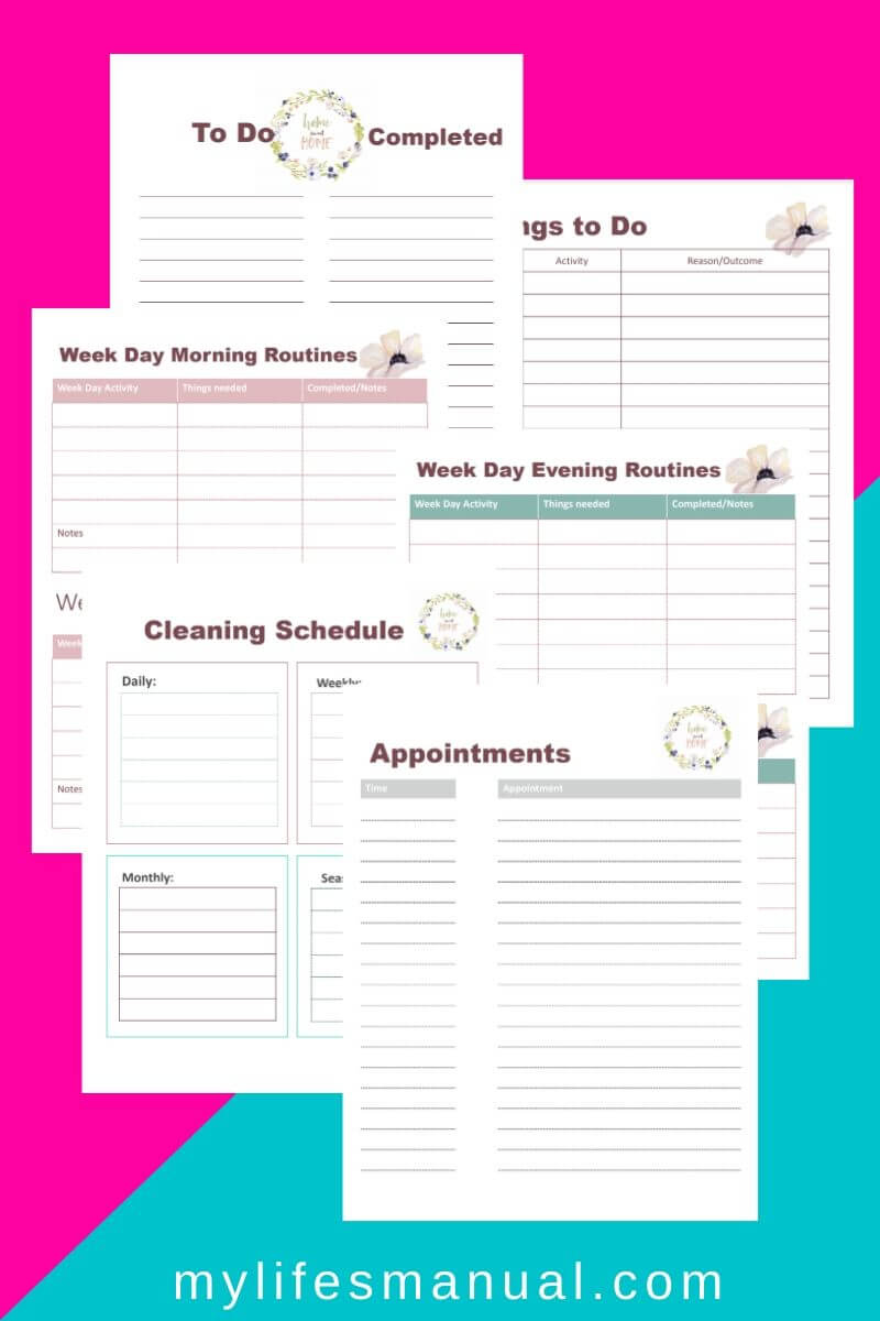 Free Home Organizing Printables - Easily Organize Your Home And inside Free Printable Household Binder