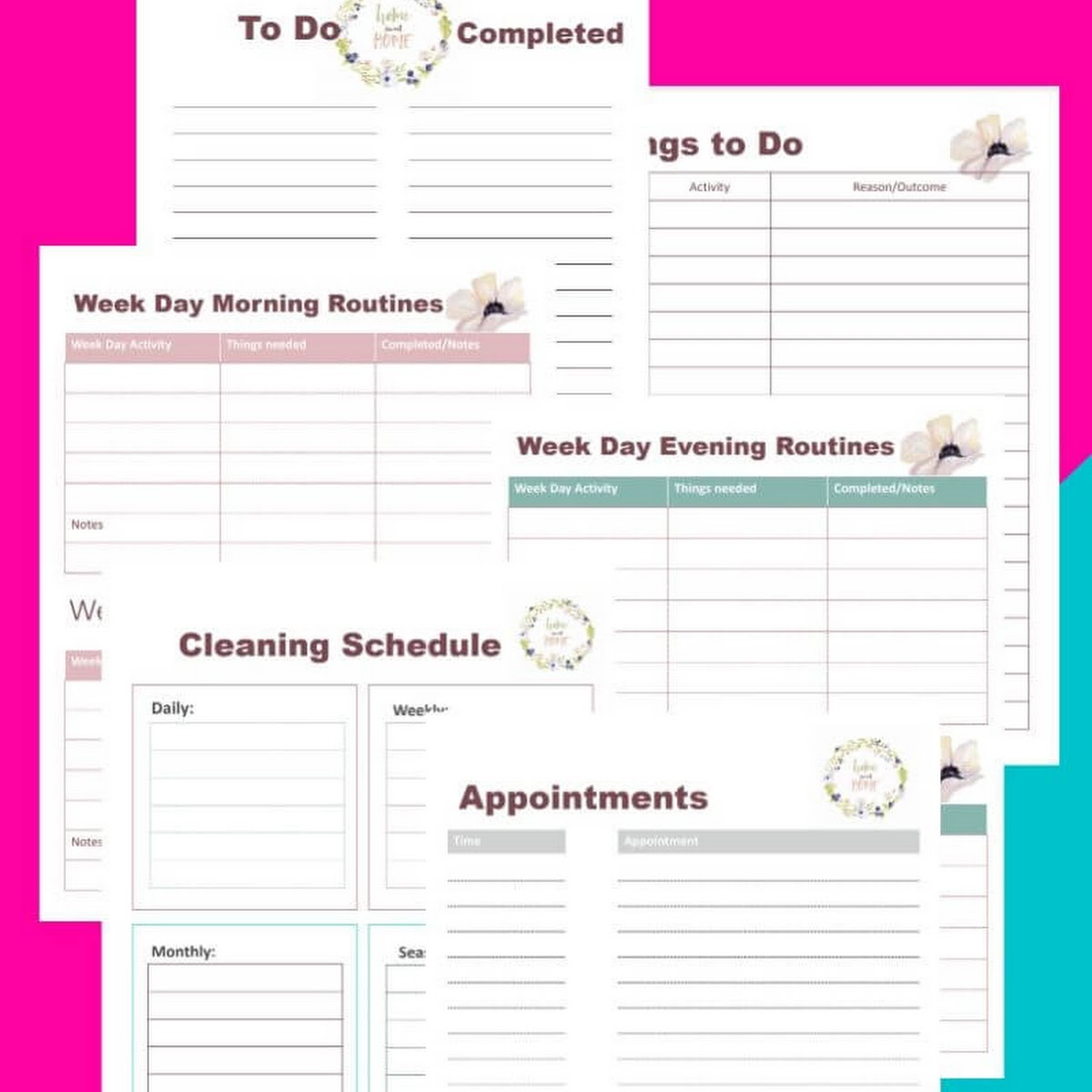 Free Home Organizing Printables - Easily Organize Your Home And intended for Free Printable Home Organizer Notebook