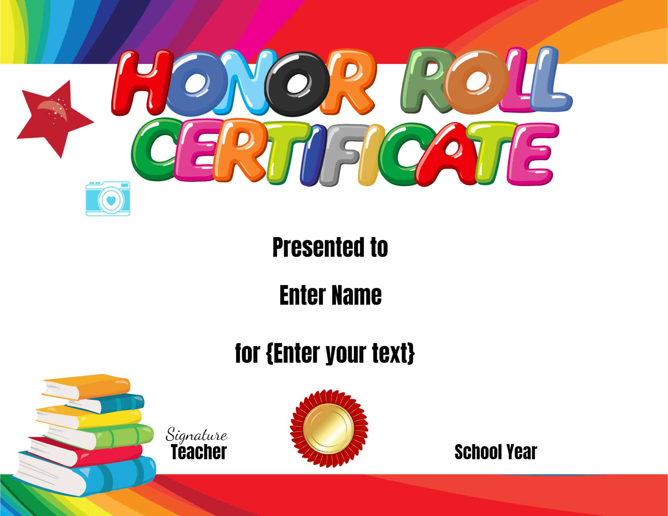 Free Honor Roll Certificate Templates - Customize Online in Free Printable Honor Roll Certificates Kids