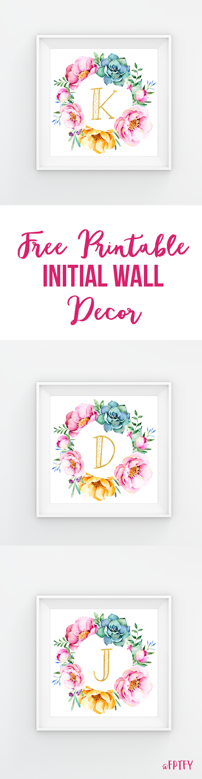 Free-Initial Wall Decor! | Printable Initials, Free Printables regarding Free Printable Monogram Initials