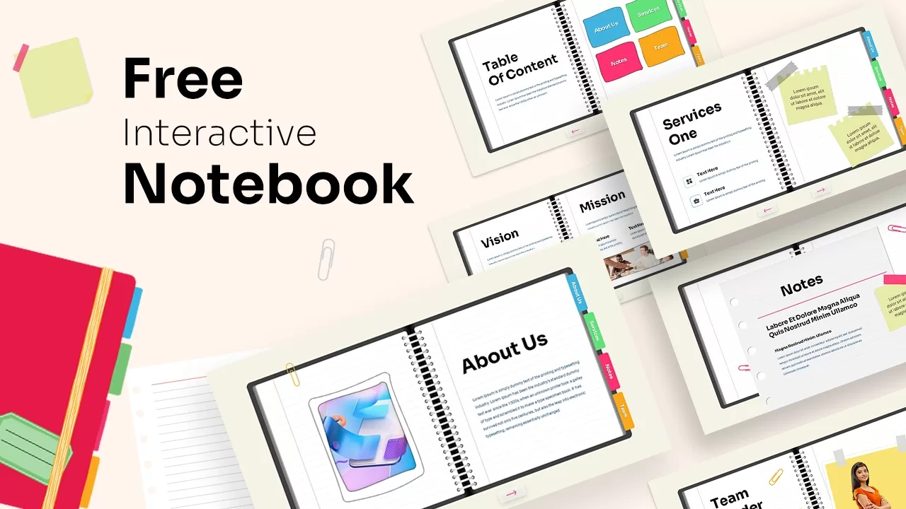 Free Interactive Notebook Presentation Template with Free Interactive Notebook Printables