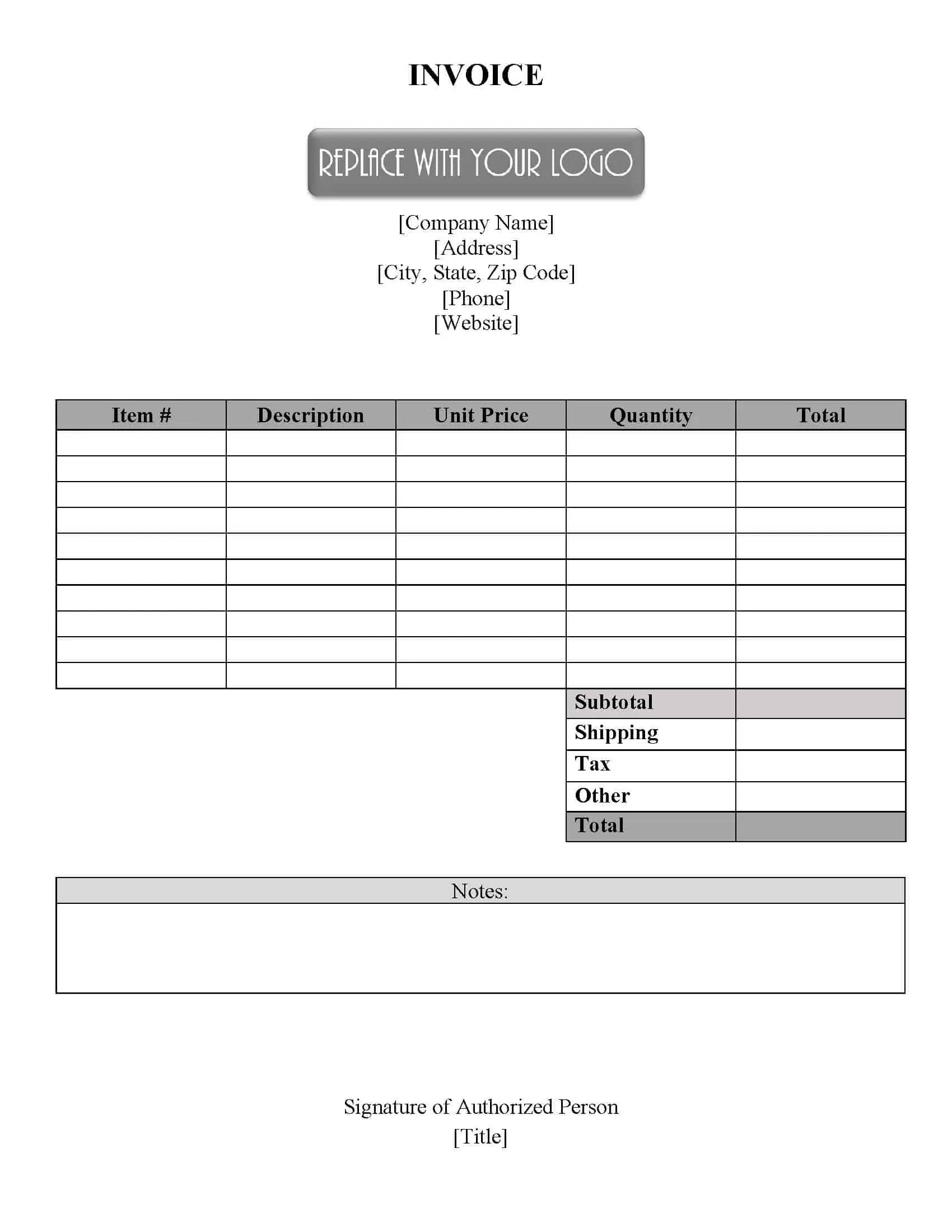 Free Invoice Templates &amp;amp; Online Invoice Maker with regard to Free Printable Blank Invoice