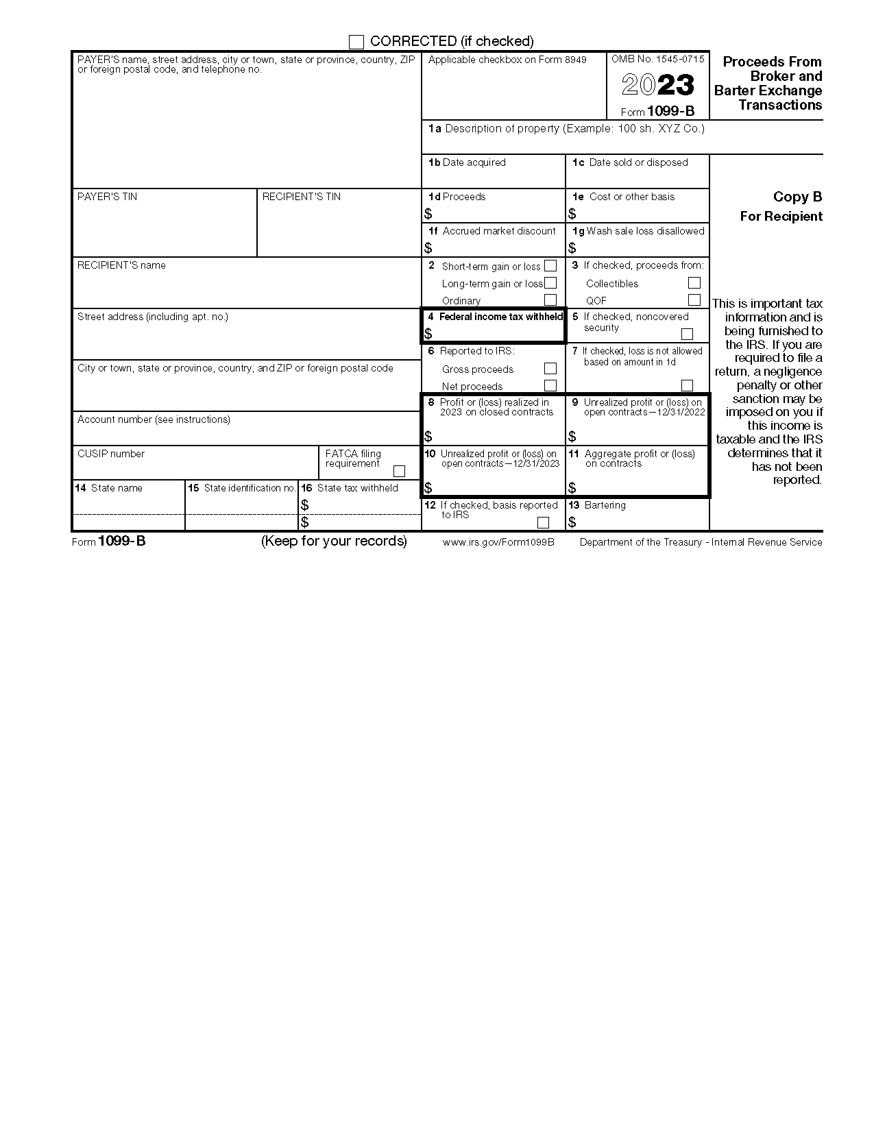 Free Irs 1099 Form - Pdf – Eforms intended for Free Printable 1099 Misc Forms