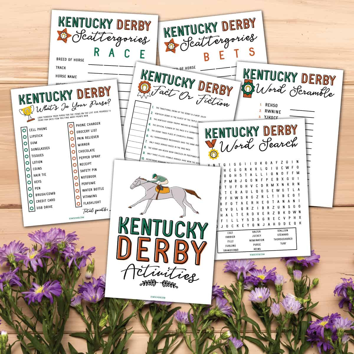 Free Kentucky Derby Printable Games - Kim Schob throughout Free Kentucky Derby Printables