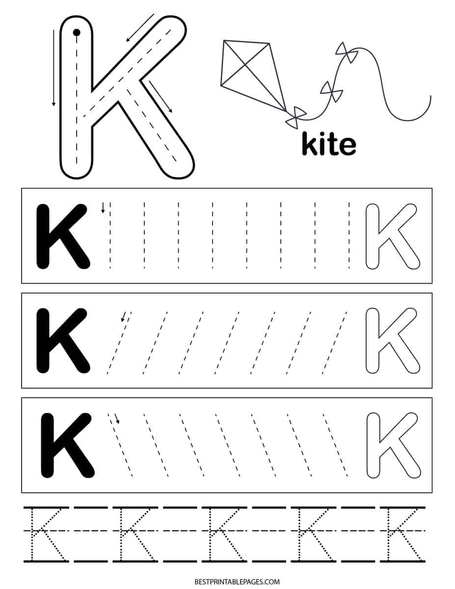 Free Letter &amp;quot;K&amp;quot; Preschool Worksheet &amp;amp; Learning Activities - Zena&amp;#039;S intended for Free Printable Letter K Worksheets