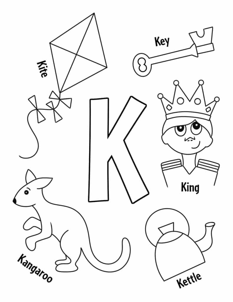 Free Letter K Worksheets For Preschool ⋆ The Hollydog Blog in Free Printable Letter K Worksheets