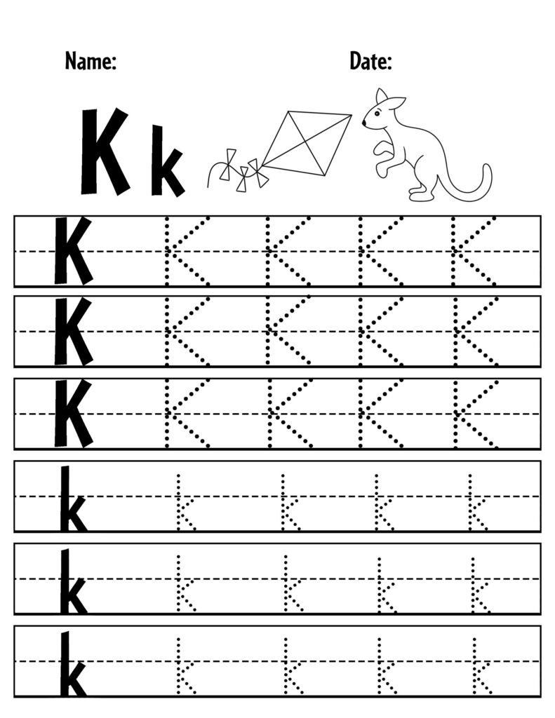 Free Letter K Worksheets For Preschool ⋆ The Hollydog Blog with regard to Free Printable Letter K Worksheets