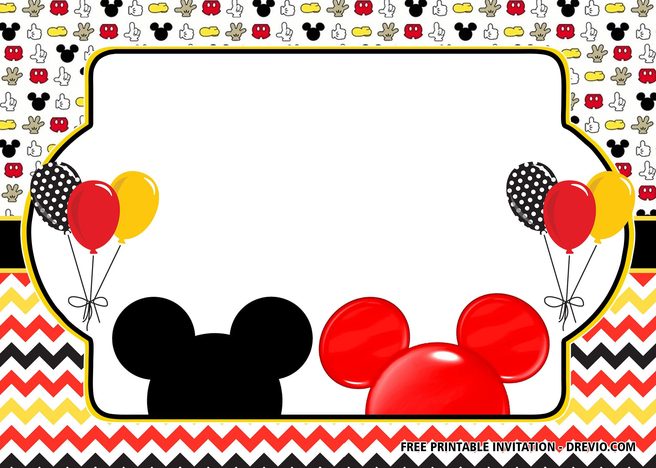 Free Mickey And Minnie Mouse Combined Birthday Invitation pertaining to Free Printable Mickey And Minnie Mouse Invitations