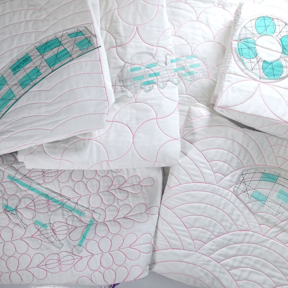 Free Motion Quilting Template And Rulers Set - Sewingsarah inside Free Printable Machine Quilting Designs