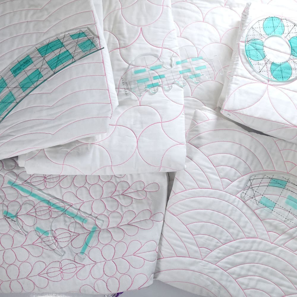 Free Motion Quilting Template And Rulers Set - Sewingsarah within Printable Free Motion Quilting Templates