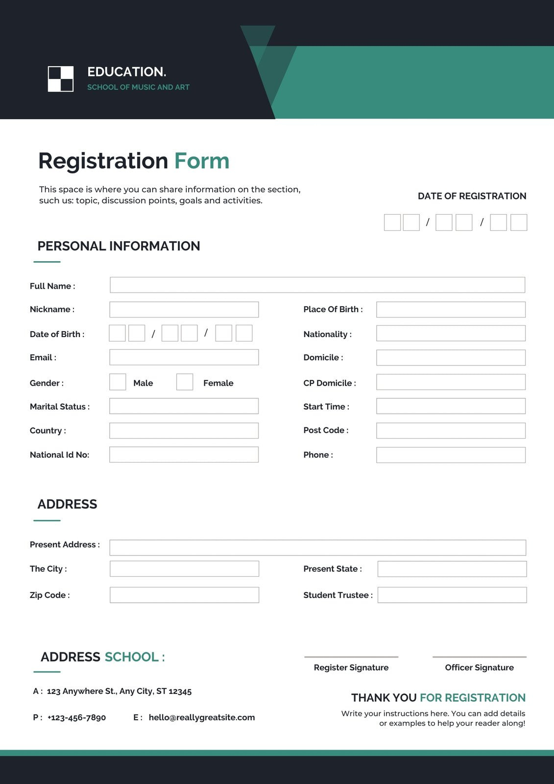 Free Online Form Builder - Custom Form Creator | Canva within Free Printable Form Maker