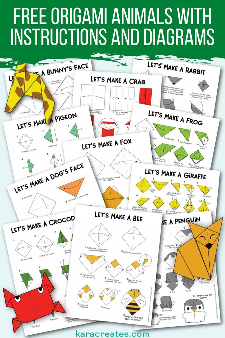 Free Origami Animals With Instructions And Diagrams | Origami within Free Easy Origami Instructions Printable