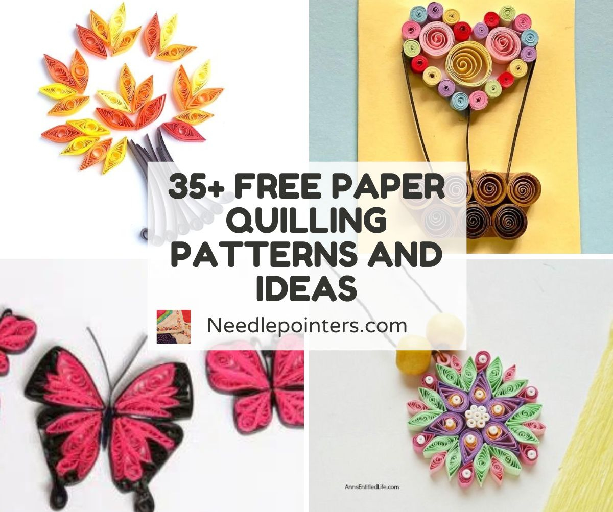 Free Paper Quilling Patterns And Ideas | Needlepointers throughout Free Printable Quilling Patterns