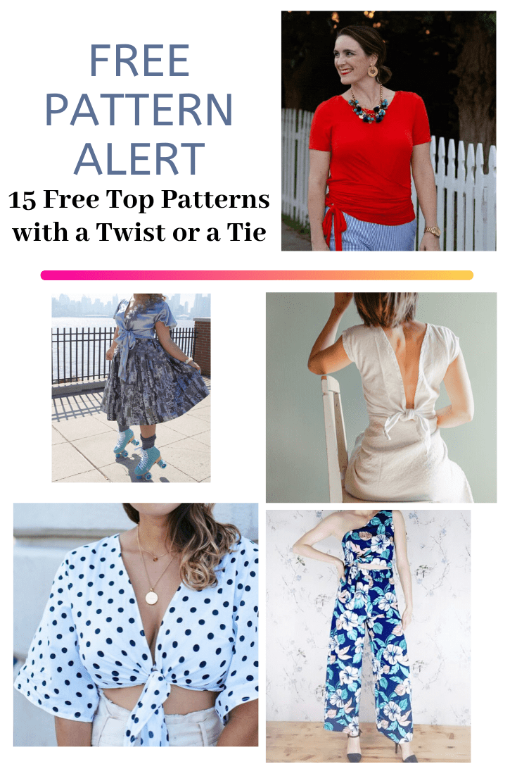 Free Pattern Alert: 15 Free Top Patterns With A Twist Or A Tie regarding Free Printable Blouse Sewing Patterns