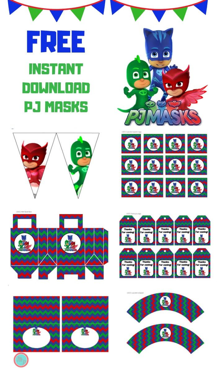 Free Pj Masks Party Printable - Magical Printable | Pj Mask Party in Pj Mask Free Printables