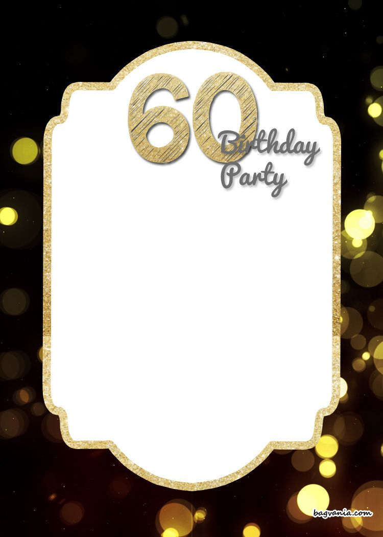 Free Printable 60Th Birthday Invitation Templates pertaining to Free Printable Surprise 60Th Birthday Invitations