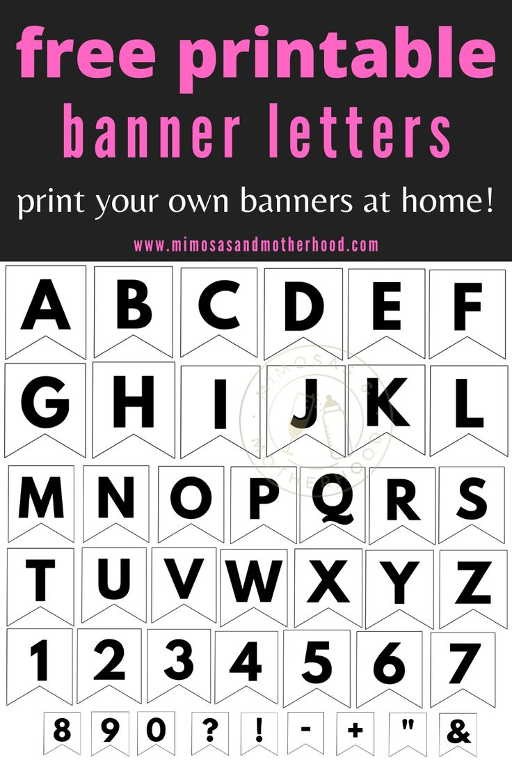 Free Printable Abc Banner Letters Template | Free Printable Banner within Free Printable ABC Banner