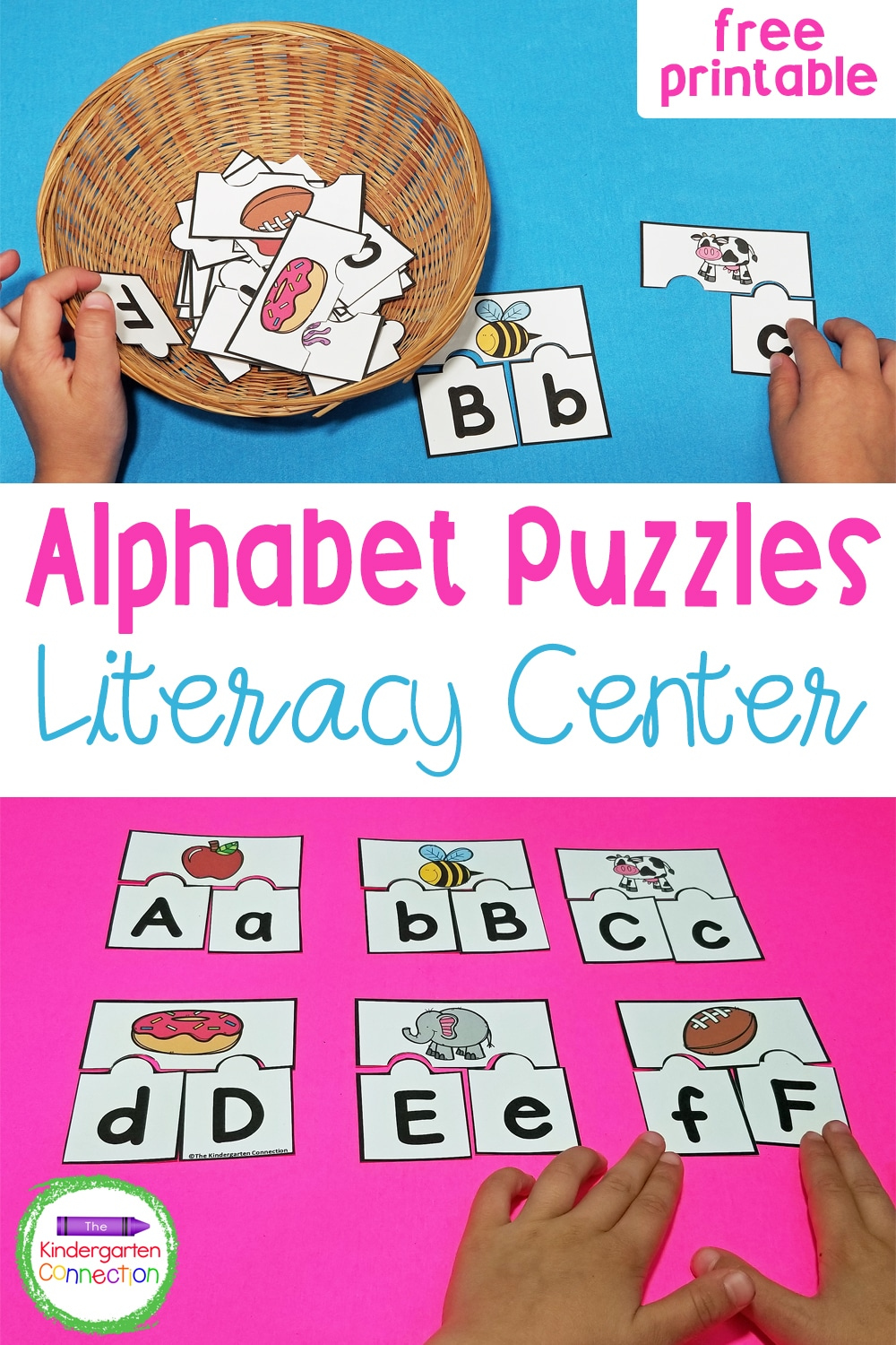 Free Printable Abc Puzzles For Pre-K &amp;amp; Kindergarten for Free Printable Alphabet Puzzles