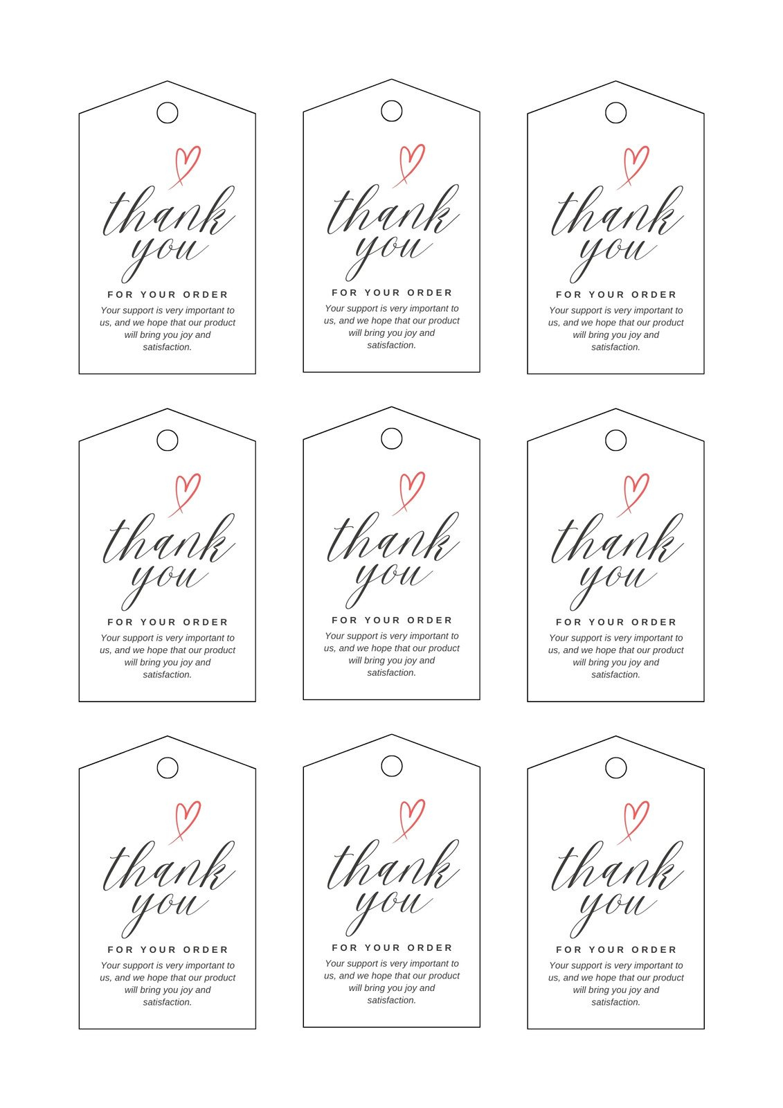 Free, Printable And Customizable Gift Tag Templates | Canva intended for Free Printable Favor Tags