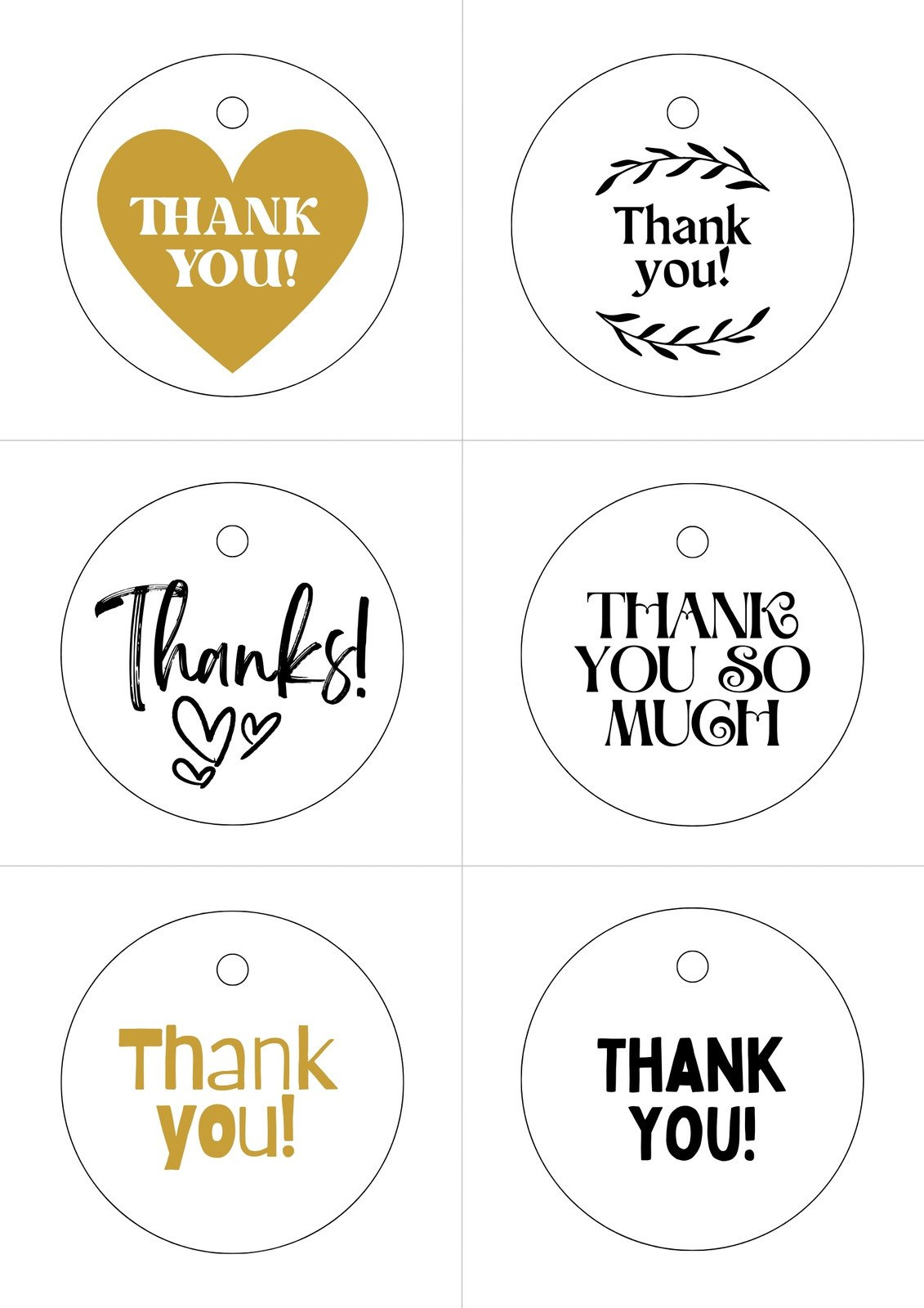 Free, Printable And Customizable Gift Tag Templates | Canva intended for Free Printable Thank You Tags Template