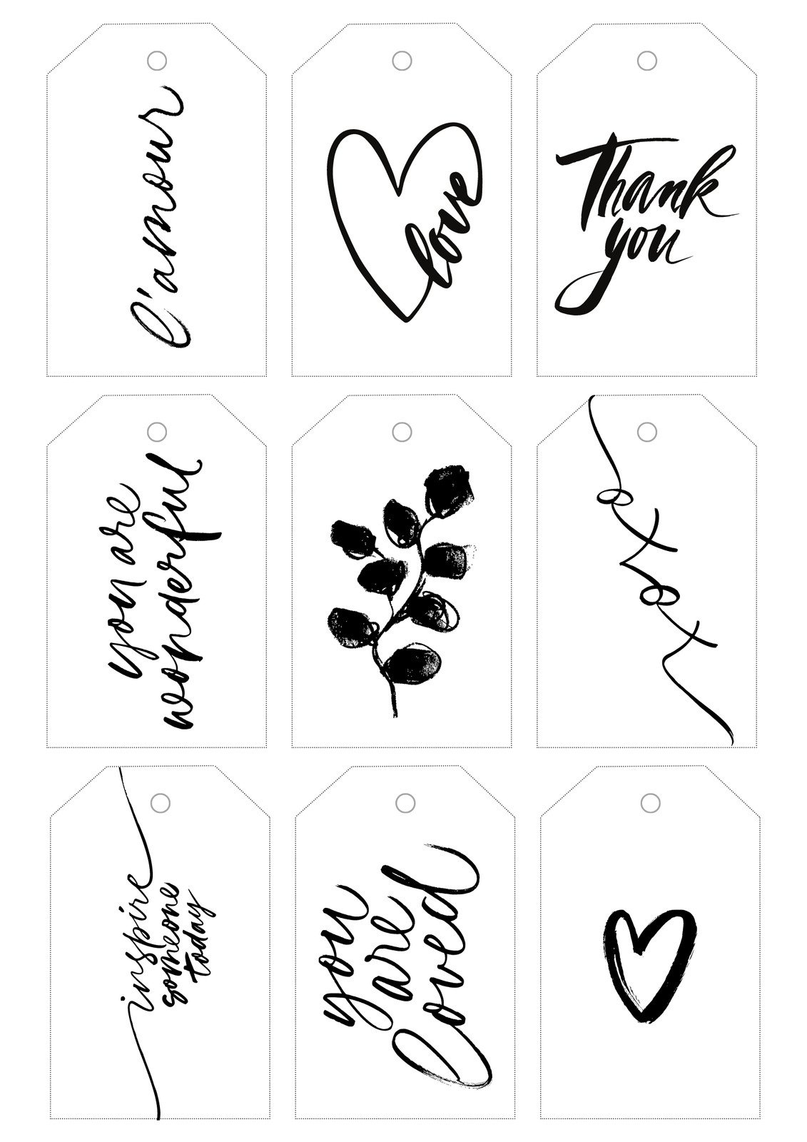 Free, Printable And Customizable Gift Tag Templates | Canva pertaining to Free Printable Gift Name Tags