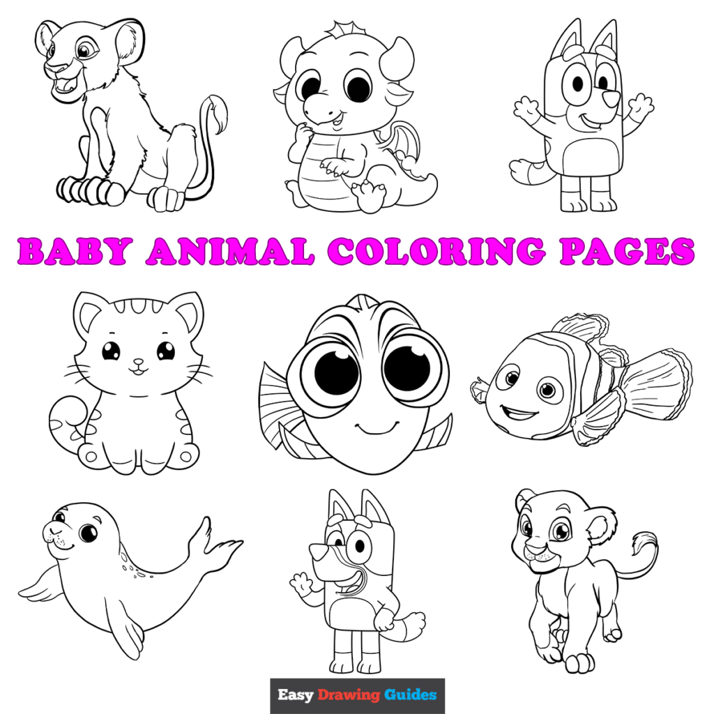 Free Printable Baby Animal Coloring Pages For Kids pertaining to Free Printable Pictures of Baby Animals