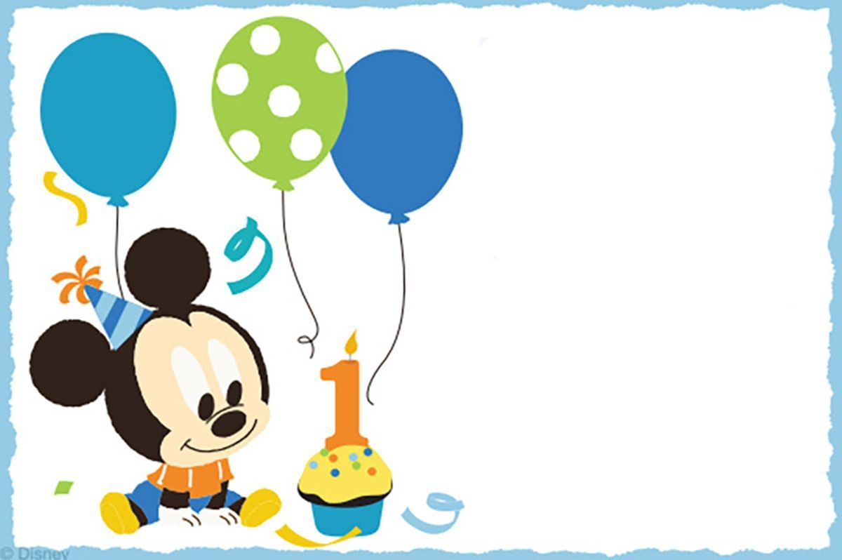 Free Printable Baby Mickey Mouse Invitation | Mickey Mouse for Free Printable Baby Mickey Mouse Birthday Invitations