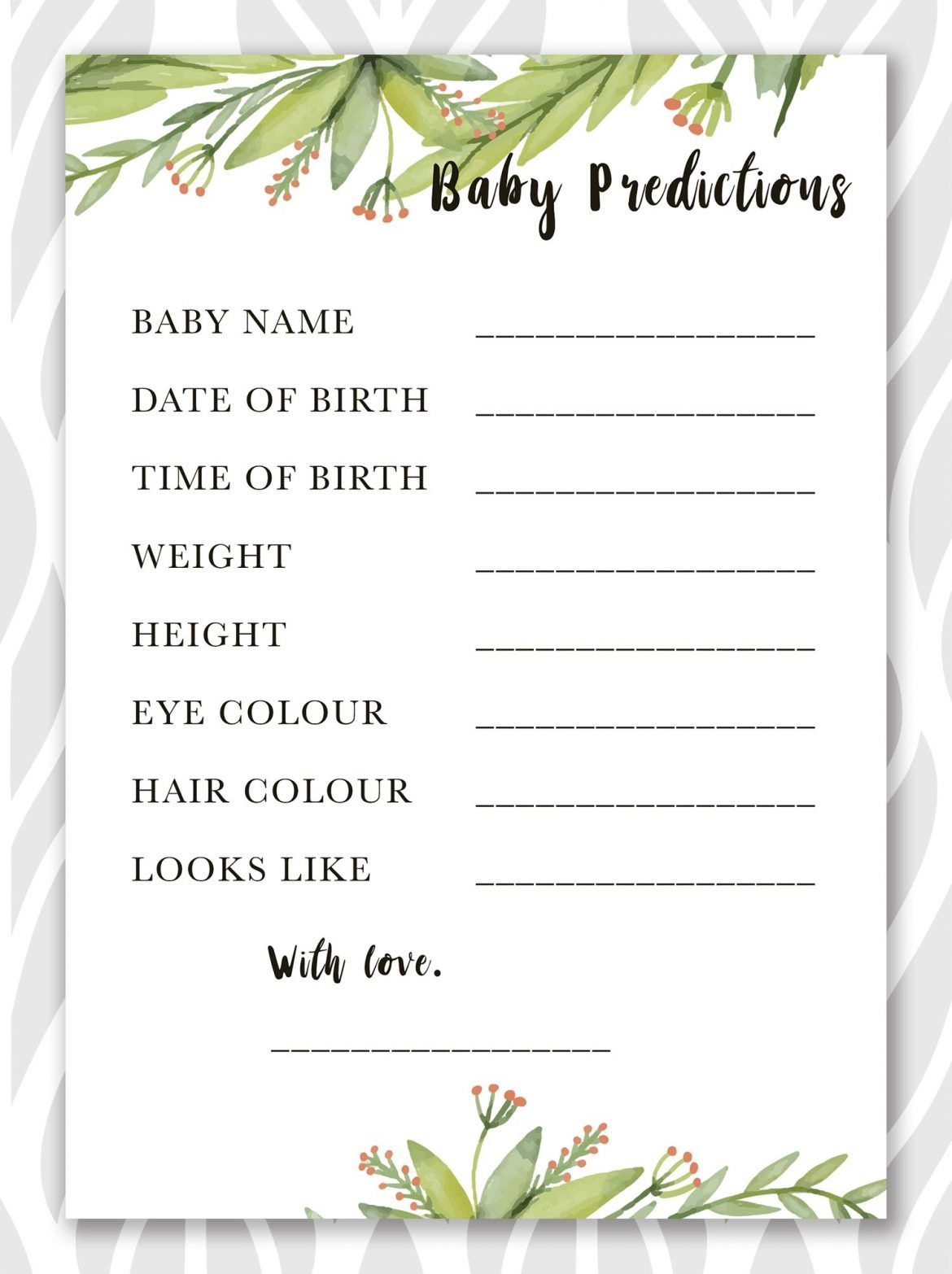 Free Printable Baby Shower Games - Colourpop Studio | Free throughout Free Baby Shower Printables