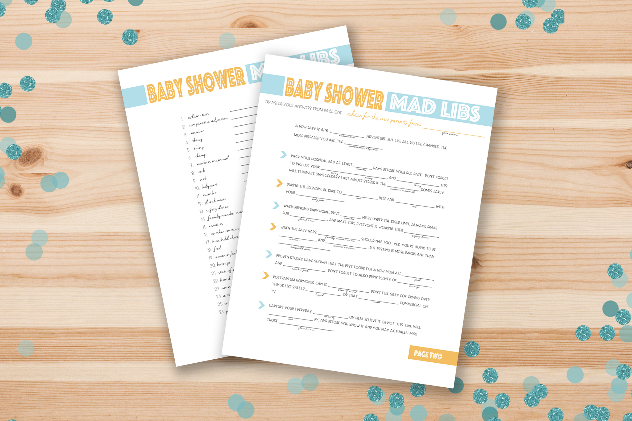 Free Printable Baby Shower Mad Libs - Project Nursery regarding Baby Shower Mad Libs Printable Free