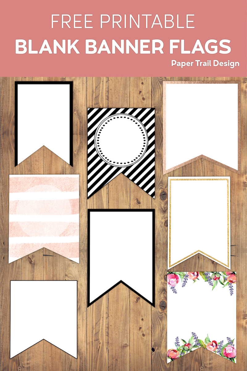 Free Printable Banner Templates {Blank Banners} - Paper Trail Design in Free Printable Banner Maker