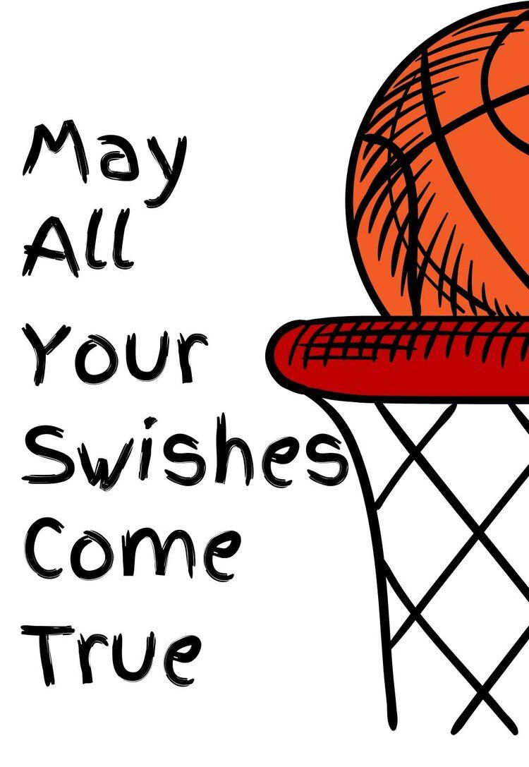 Free Printable Basketball Birthday Cards pertaining to Free Printable Basketball Cards