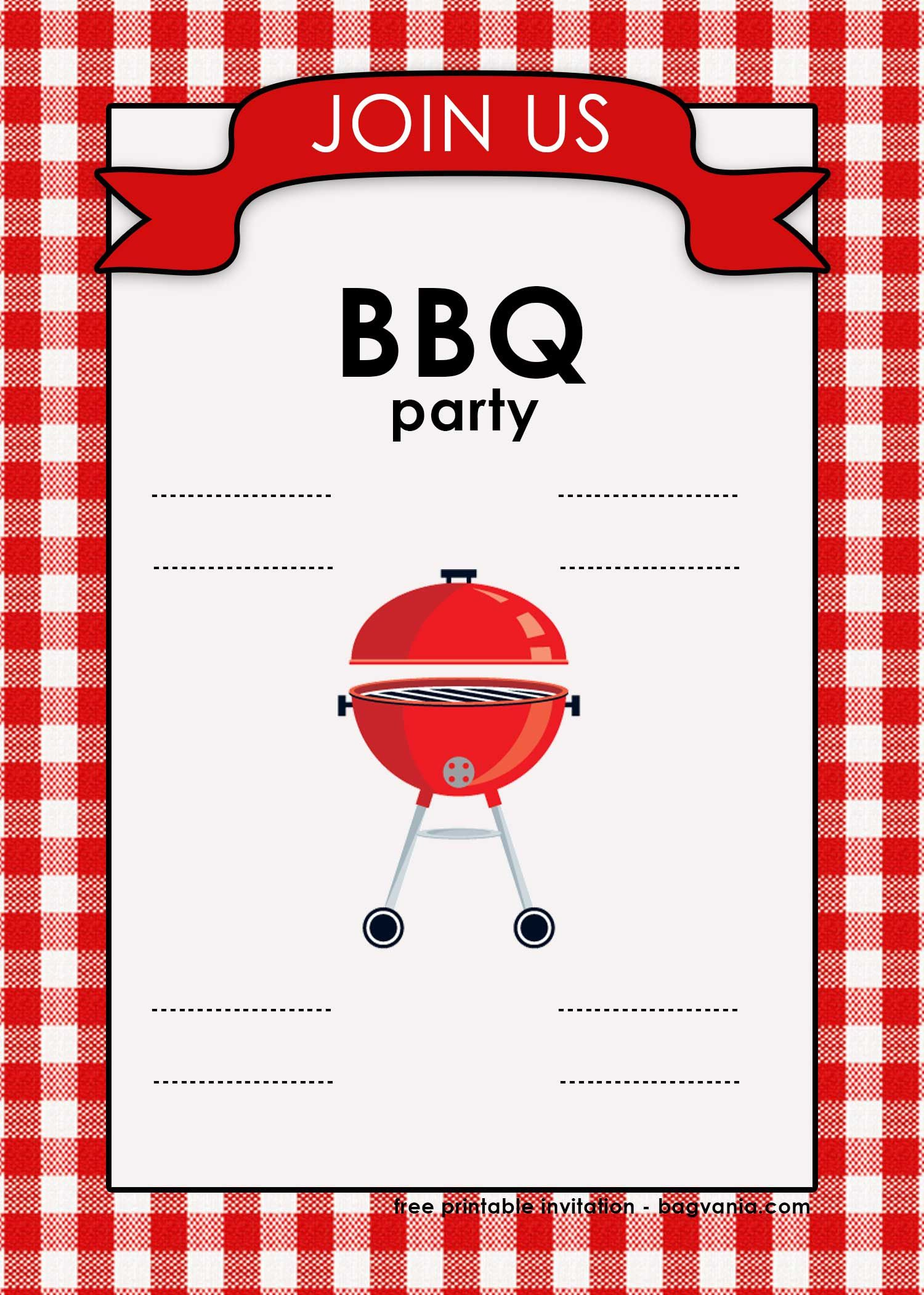 Free Printable Bbq Invitation Template For Your Parties | Download for Free Printable Cookout Invitations