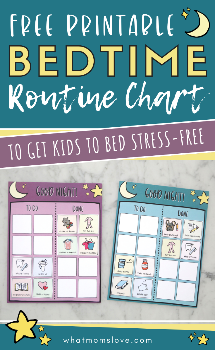 Free Printable Bedtime Routine Chart For Kids | Kids Routine Chart pertaining to Free Printable Bedtime Routine Chart