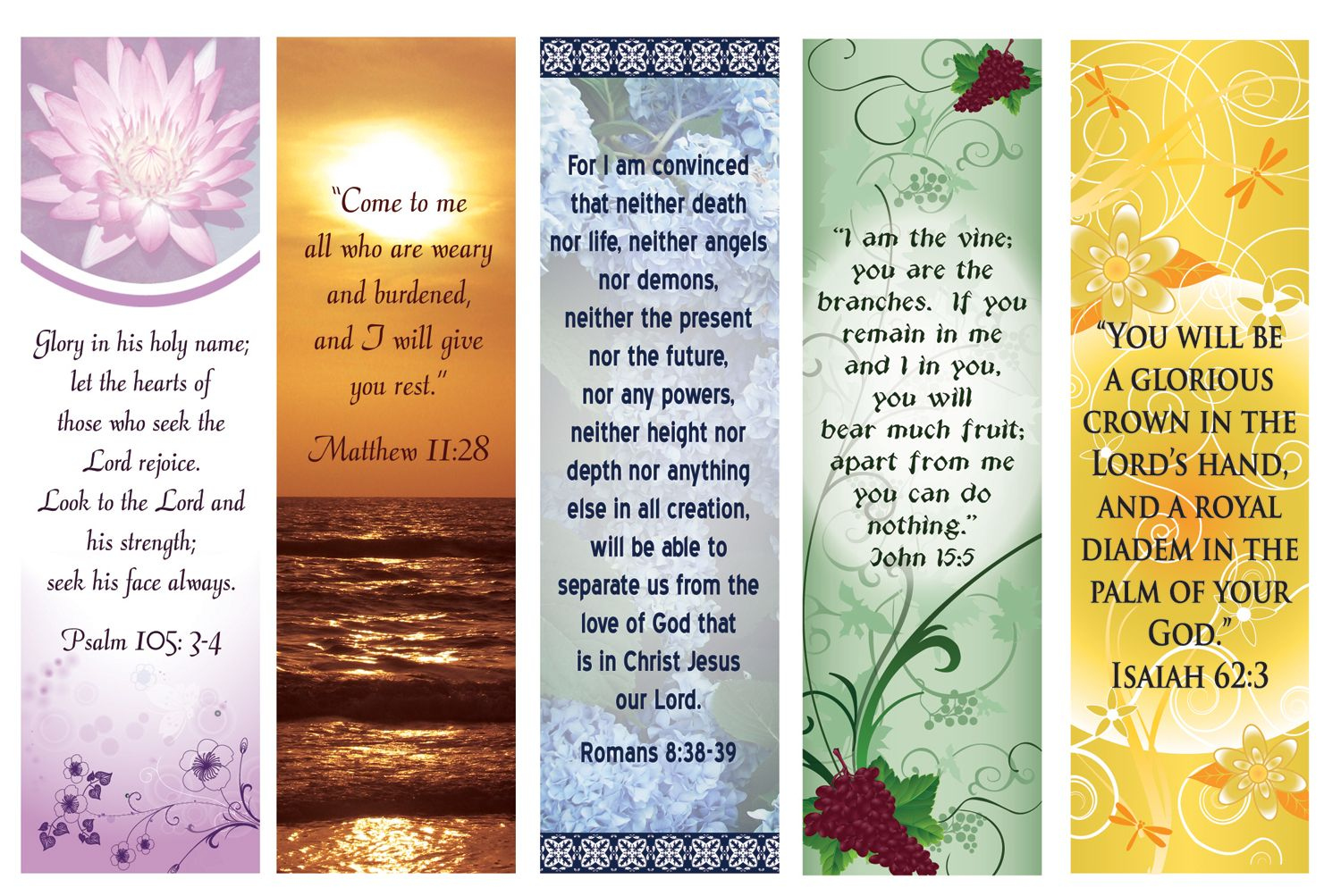 Free Printable Bible Verse Bookmarks pertaining to Free Printable Bookmarks With Bible Verses