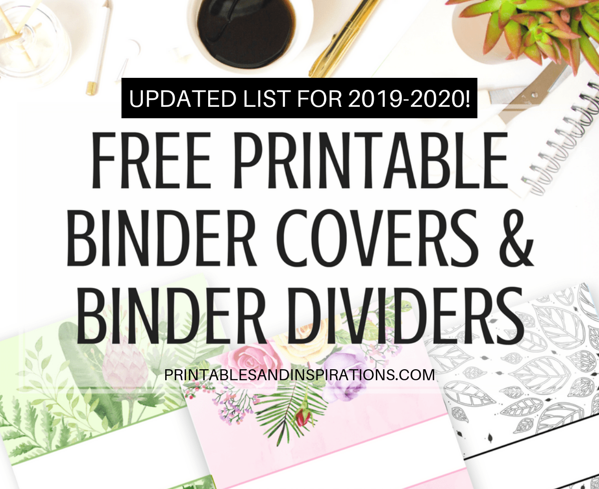 Free Printable Binder Dividers And Binder Covers – Floral regarding Free Printable Dividers