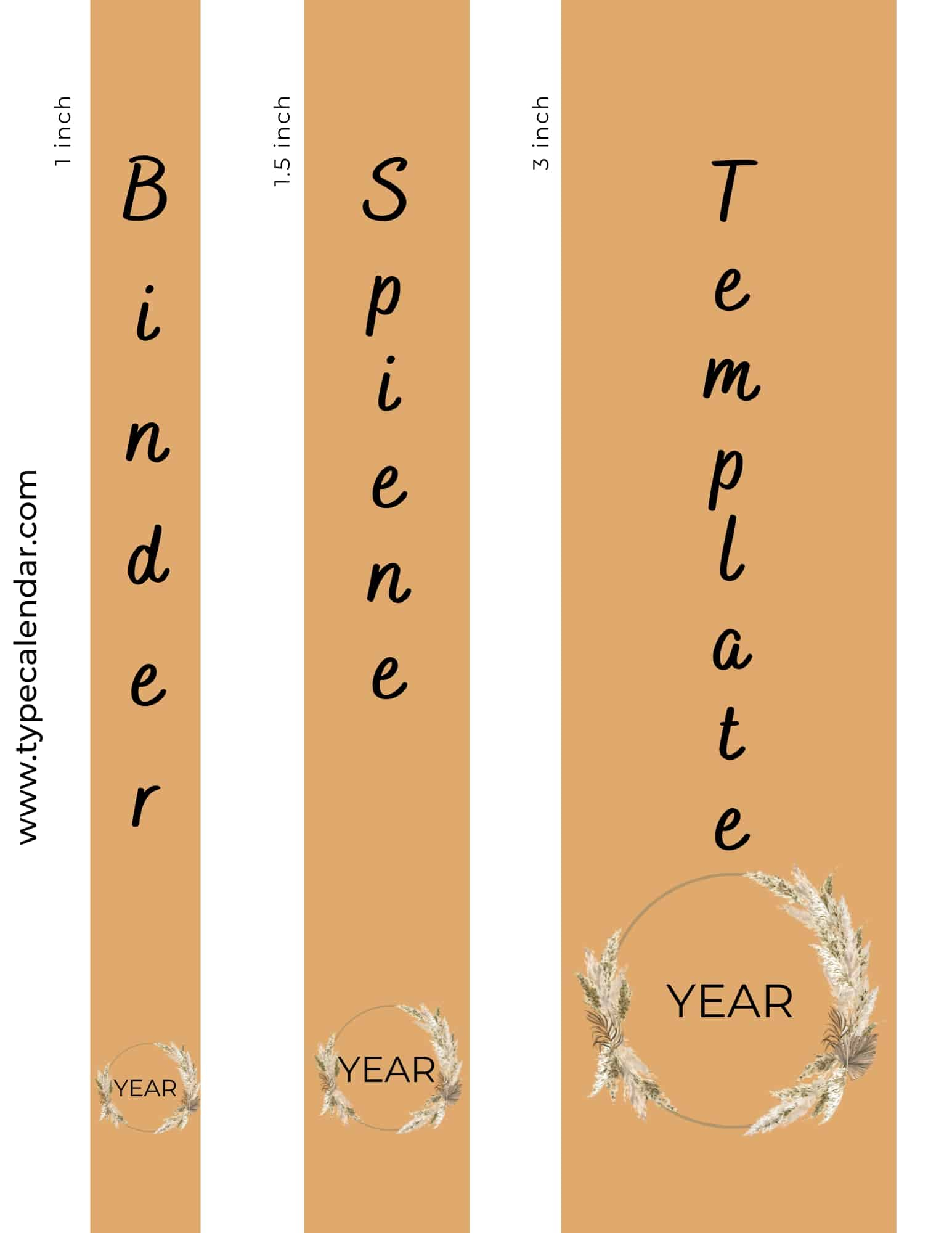 Free Printable Binder Spine Insert Templates [1, 2, 3 Inch] Label in Printable Binder Spine Inserts Free