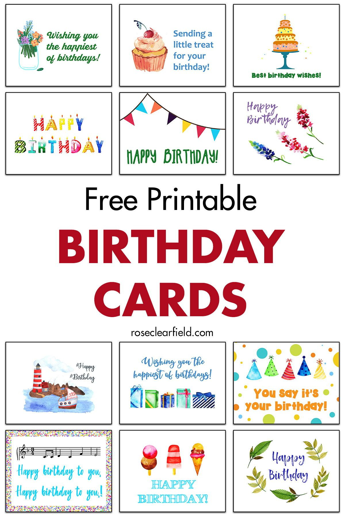 Free Printable Birthday Cards | Free Printable Birthday Cards with Free Printable Special Occasion Cards