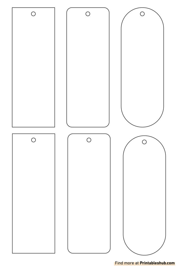 Free Printable Blank Bookmark Template [Pdf Included] | Bookmark with Free Printable Blank Bookmarks