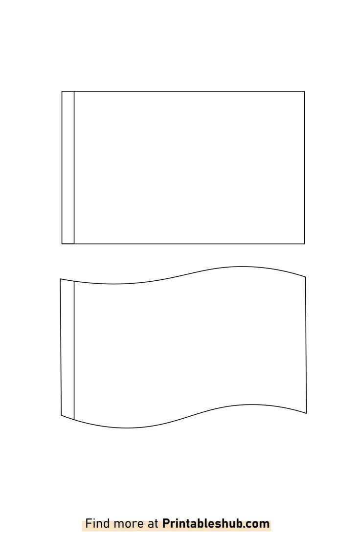 Free Printable Blank Flag Template Pdf | Flag Template, Templates intended for Free Printable Blank Flag Template