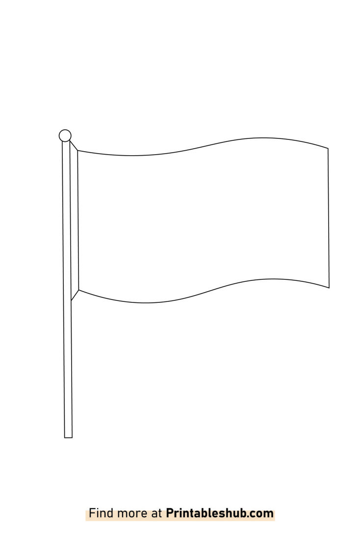 Free Printable Blank Flag Templates [Pdf Included] | Flag Template inside Free Printable Blank Flag Template