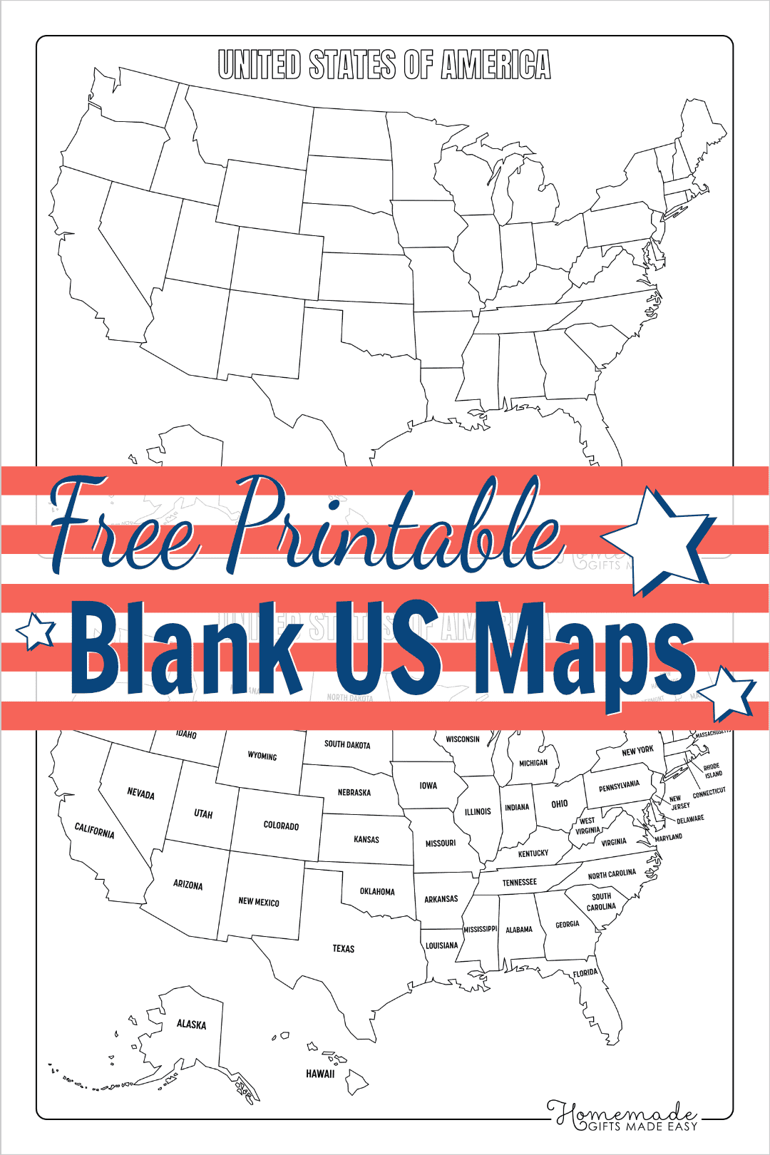 Free Printable Blank Us Map in Free Printable Blank Map Of The United States Of America