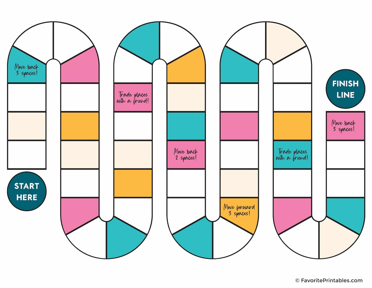 Free Printable Board Game Template - Favorite Printables pertaining to Free Printable Board Games