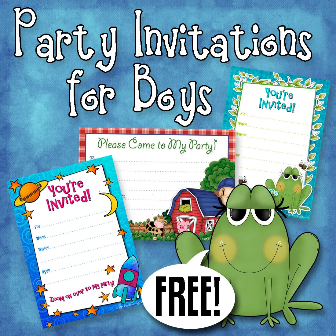 Free Printable Boys Birthday Party Invitations | Boy Birthday within Free Printable Boy Birthday Invitations