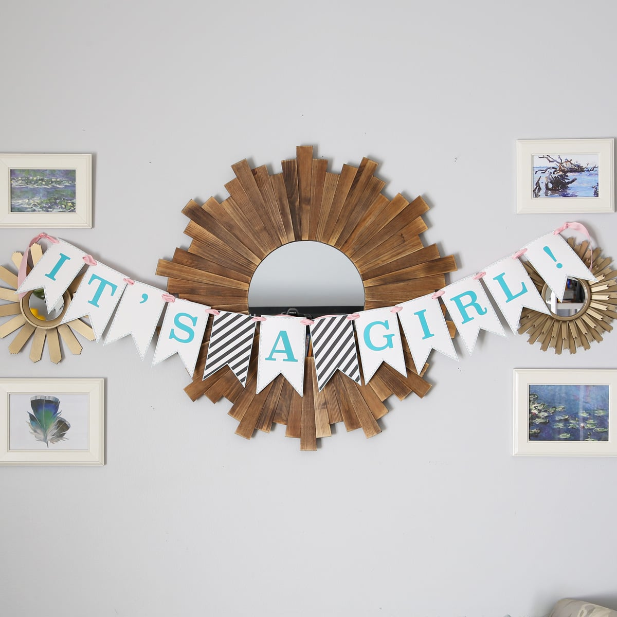 Free Printable Bunting Banner | Abby Organizes intended for Baby Shower Bunting Free Printable