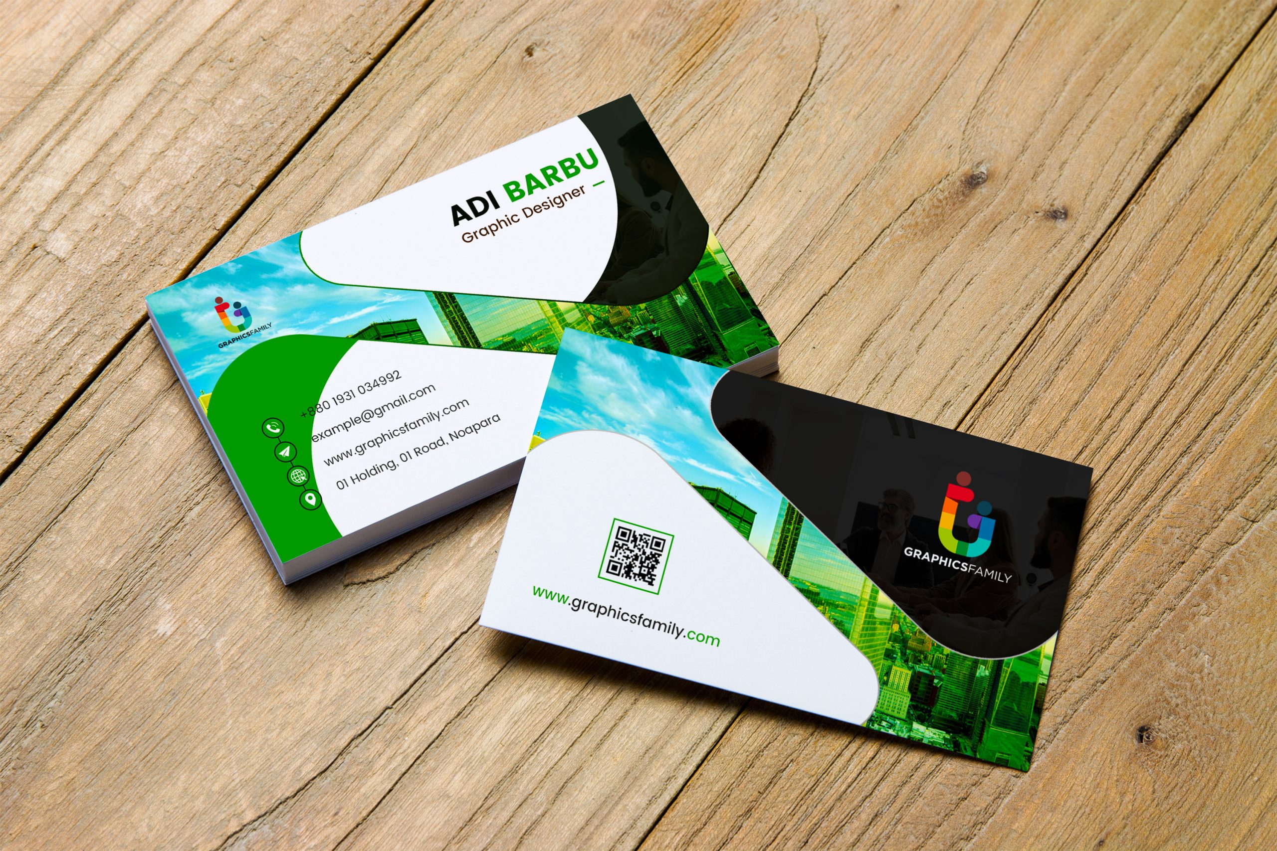 Free Printable Business Card Template – Graphicsfamily regarding Free Printable Business Cards