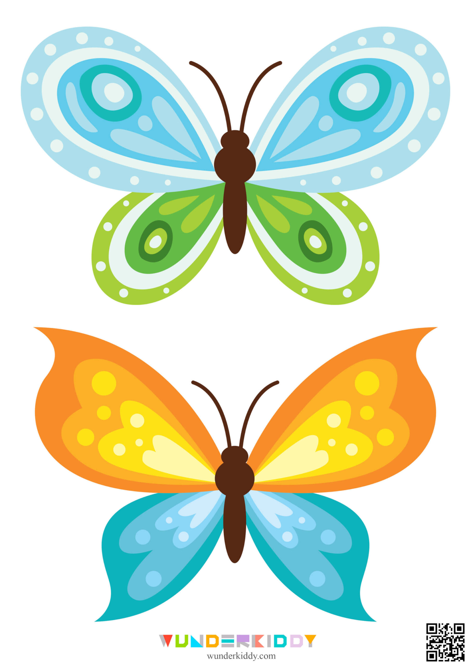 Free Printable Butterfly Templates For Preschool Craft Ideas pertaining to Free Printable Butterfly Clipart